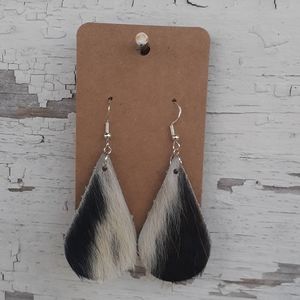 Handmade Cowhide and Sterling Silver Earri…